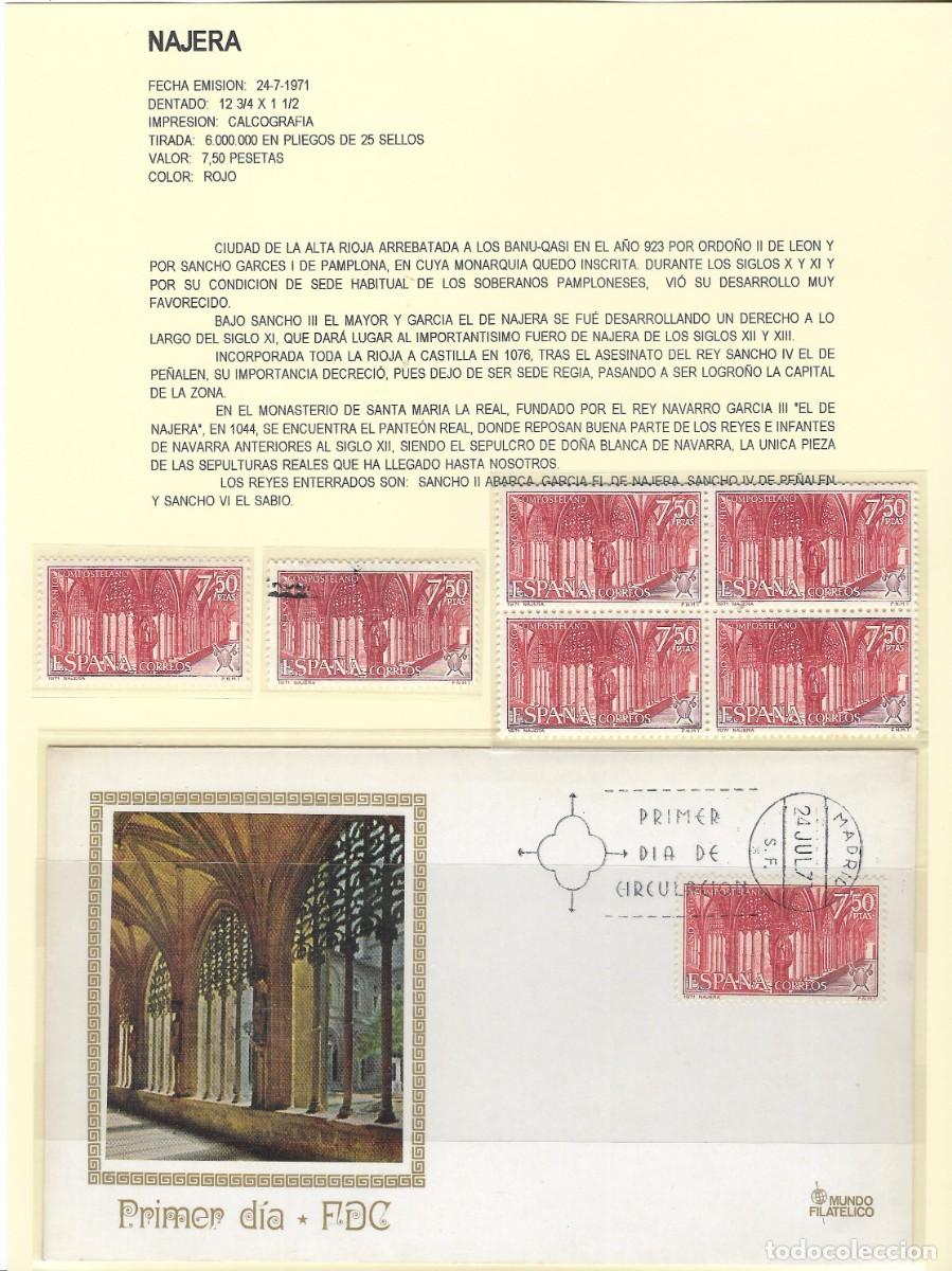 Sellos: Edifil 2050. SPD, tarjeta, sellos y carta Najera- Rioja. 1971