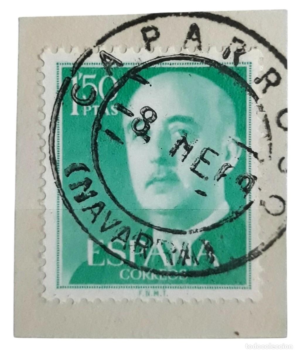 Sellos: FRANCO. FECHADOR CAPARROSO - NAVARRA. USADO.