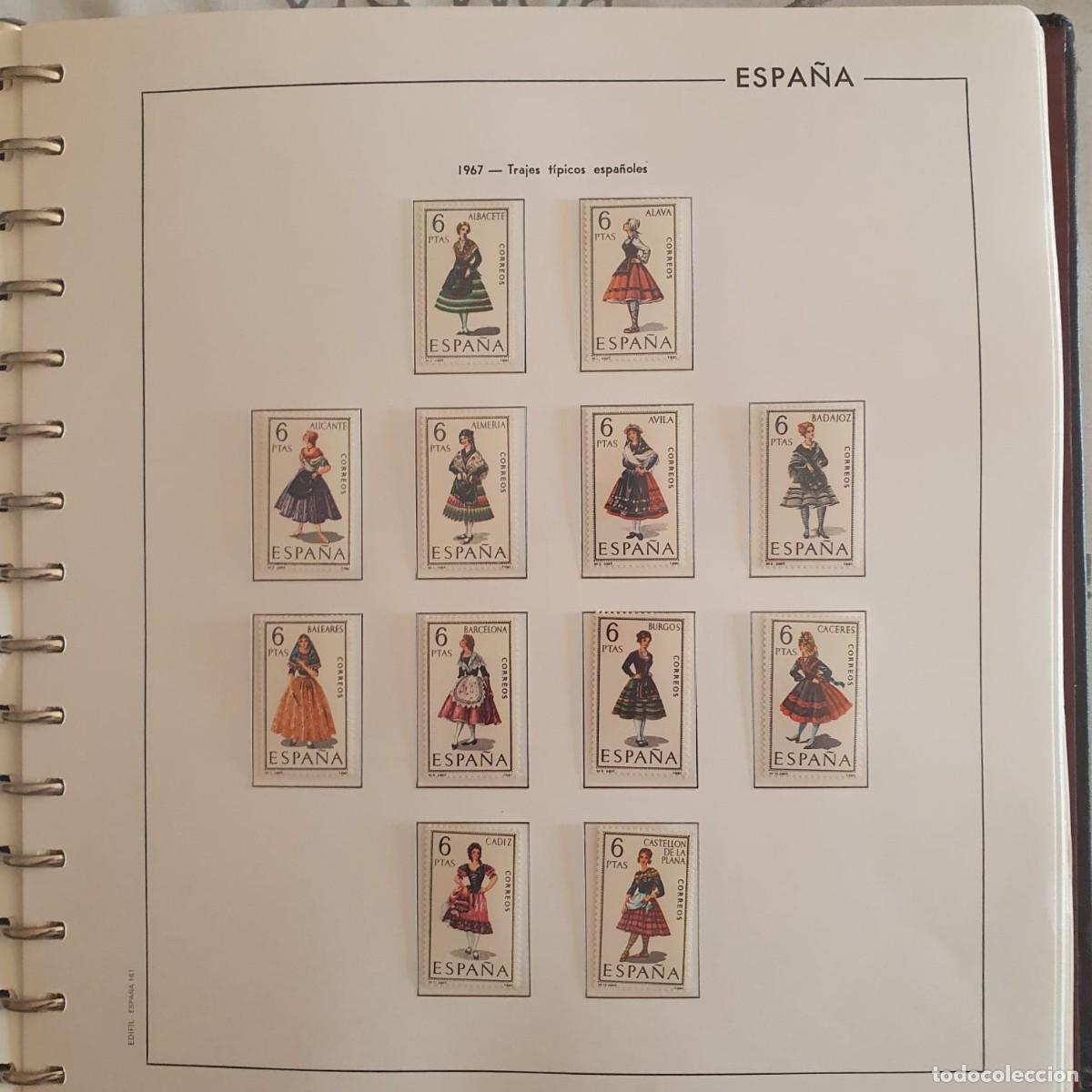 Sellos: A&Ntilde;O COMPLETO ESPA&Ntilde;A 1967 EDIFIL 1768 ** A 1838 ** MONTADO HOJAS EDIFIL