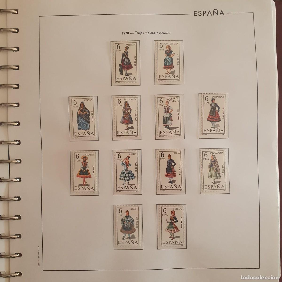 Selos: A&Ntilde;O COMPLETO ESPA&Ntilde;A 1970 EDIFIL 1949 ** A 2007 ** MONTADO HOJAS EDIFIL