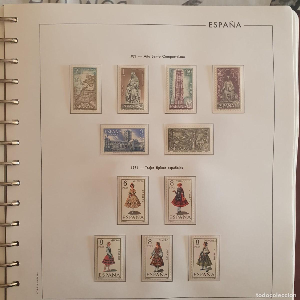 Timbres: A&Ntilde;O COMPLETO ESPA&Ntilde;A 1971 EDIFIL 2008 ** A 2070 ** MONTADO HOJAS EDIFIL