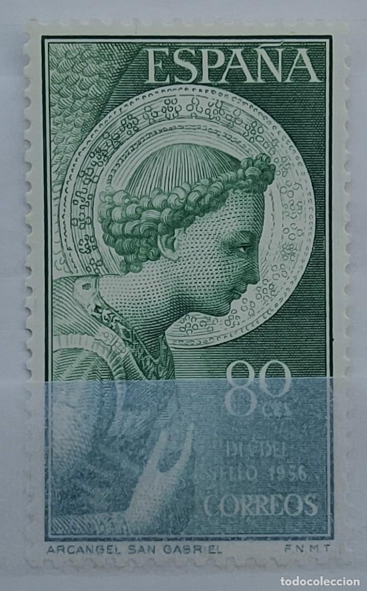 Sellos: Sellos. Edifil 1195. Arc&aacute;ngel San Gabriel. A&ntilde;o 1956.