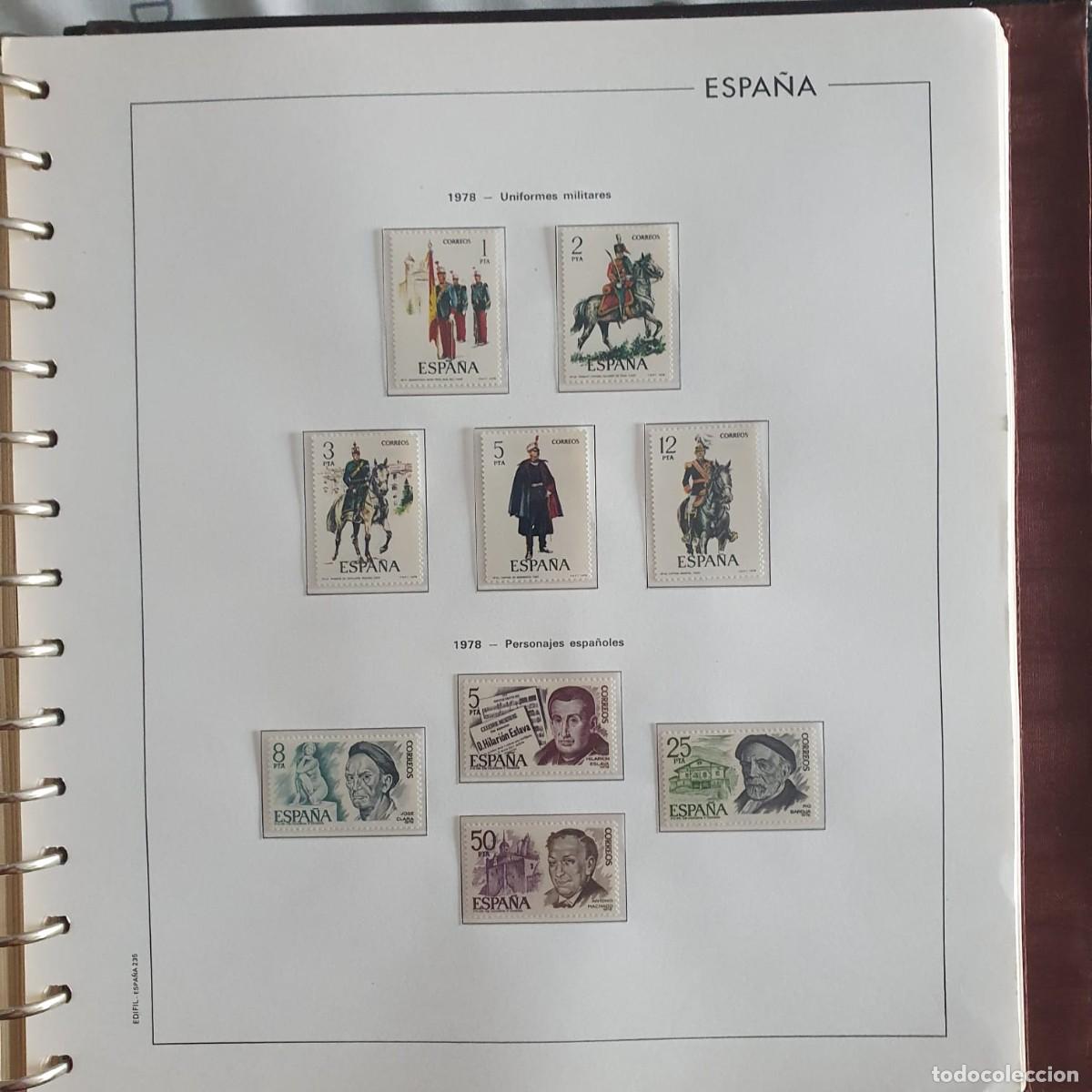 Sellos: A&Ntilde;O COMPLETO ESPA&Ntilde;A 1978 EDIFIL 2451 ** a 2507 ** MONTADO EN HOJAS EDIFIL