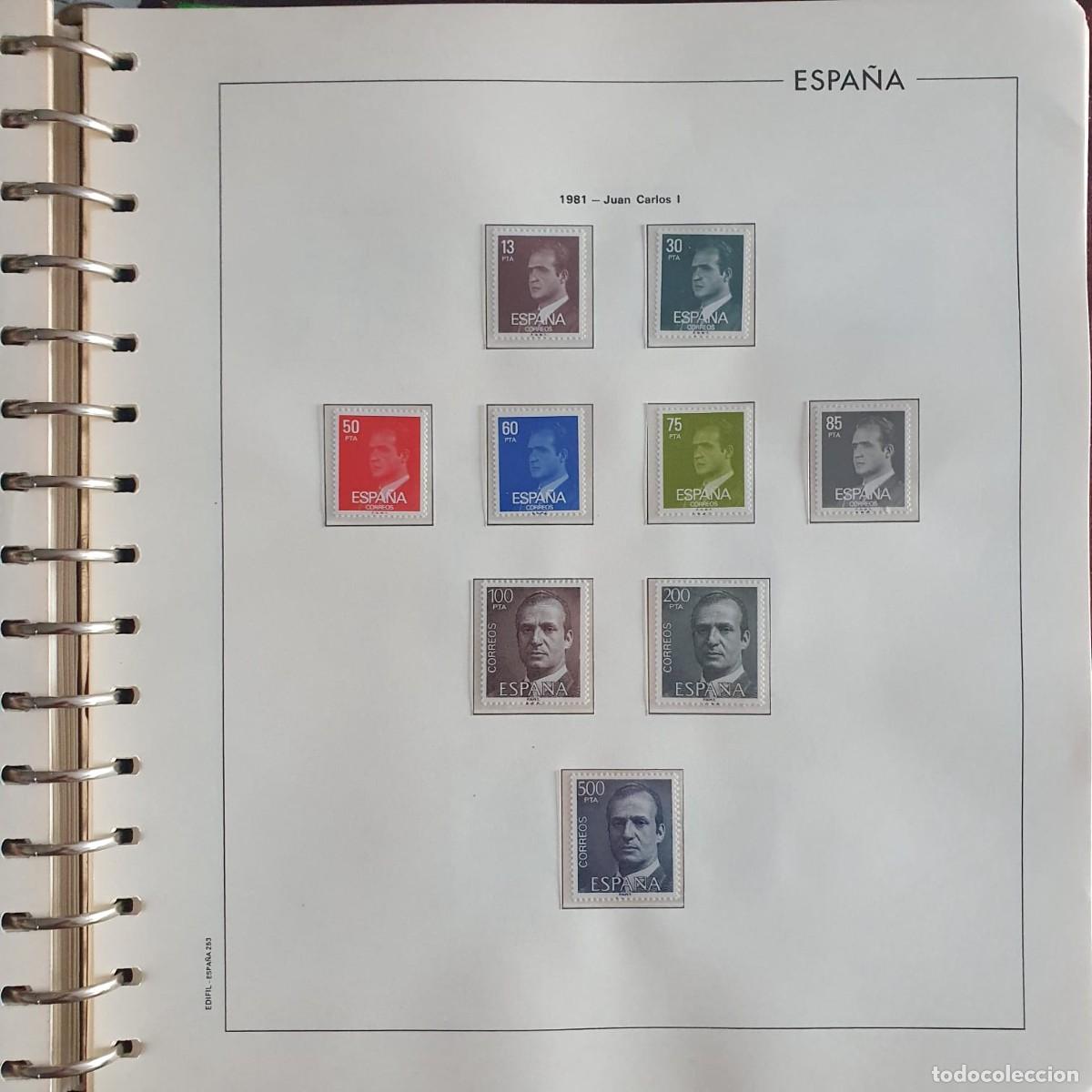Sellos: A&Ntilde;O COMPLETO ESPA&Ntilde;A 1981 EDIFIL 2599 ** A 2643 ** MONTADO EN HOJAS EDIFIL