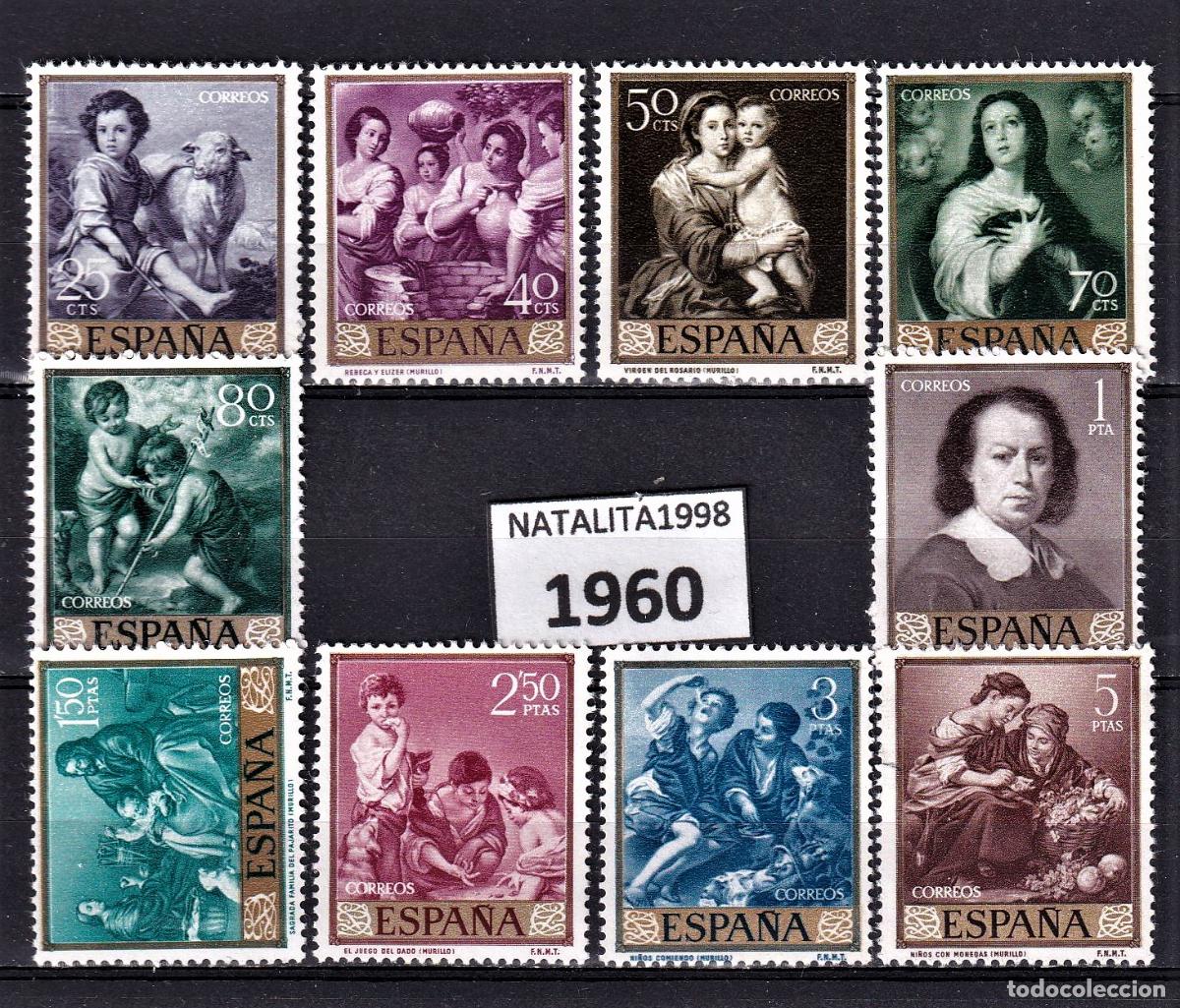 Sellos: Sellos Espa&ntilde;a A&ntilde;o 1960 edifil 1270/79 Nuevo sin fijasello Valor cat. 4,30&euro;