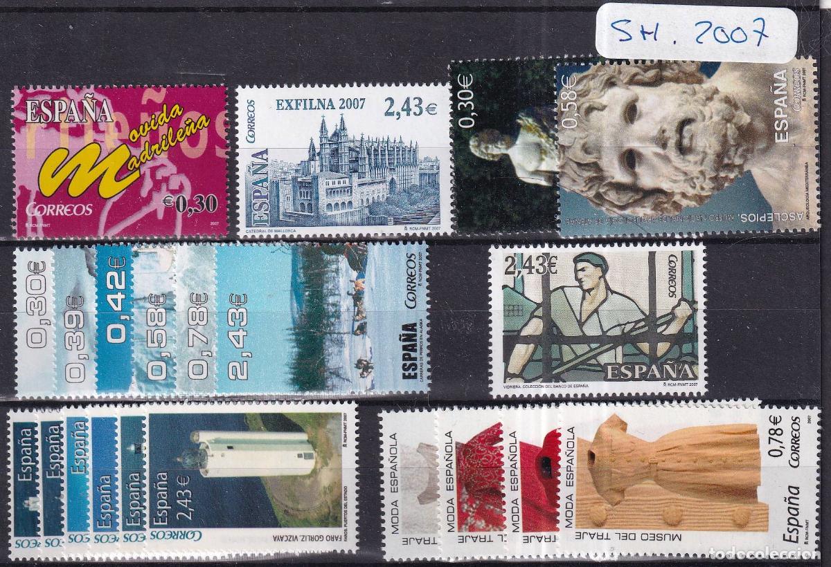 Stamps: Sellos de las Hojitas boque del a&ntilde;o 2007 completo facial 18,01&euro;