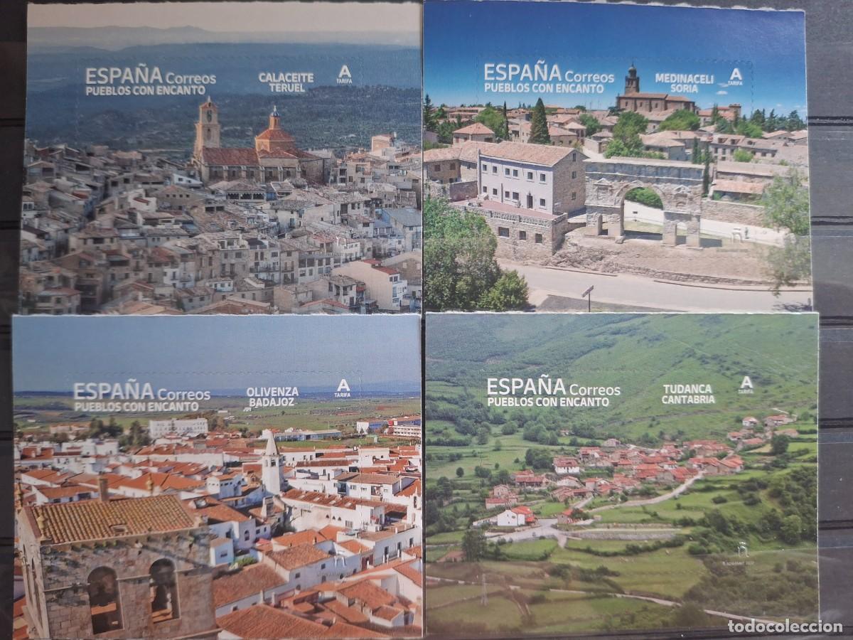 Selos: Sellos hoja de los pueblos de Espa&ntilde;a de 2022 en nuevo sin fijasello