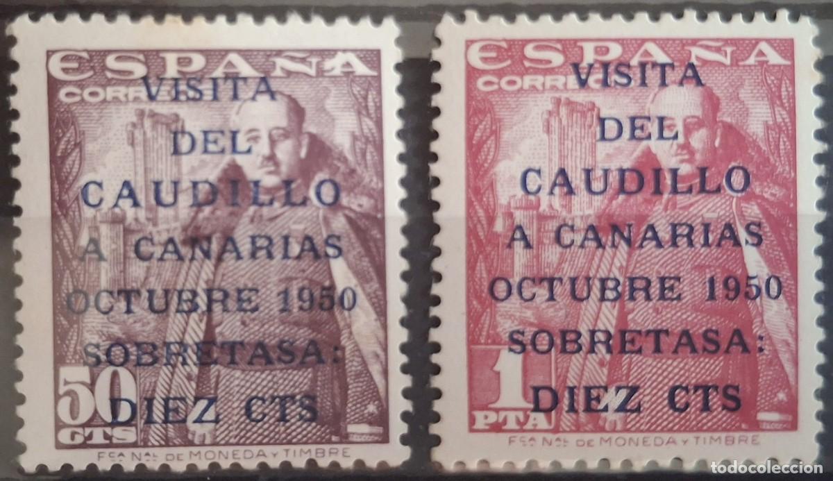 Stamps: Sellos Espa&ntilde;a a&ntilde;o 1951 edifil 1088/1089* en nuevo sin fijasello