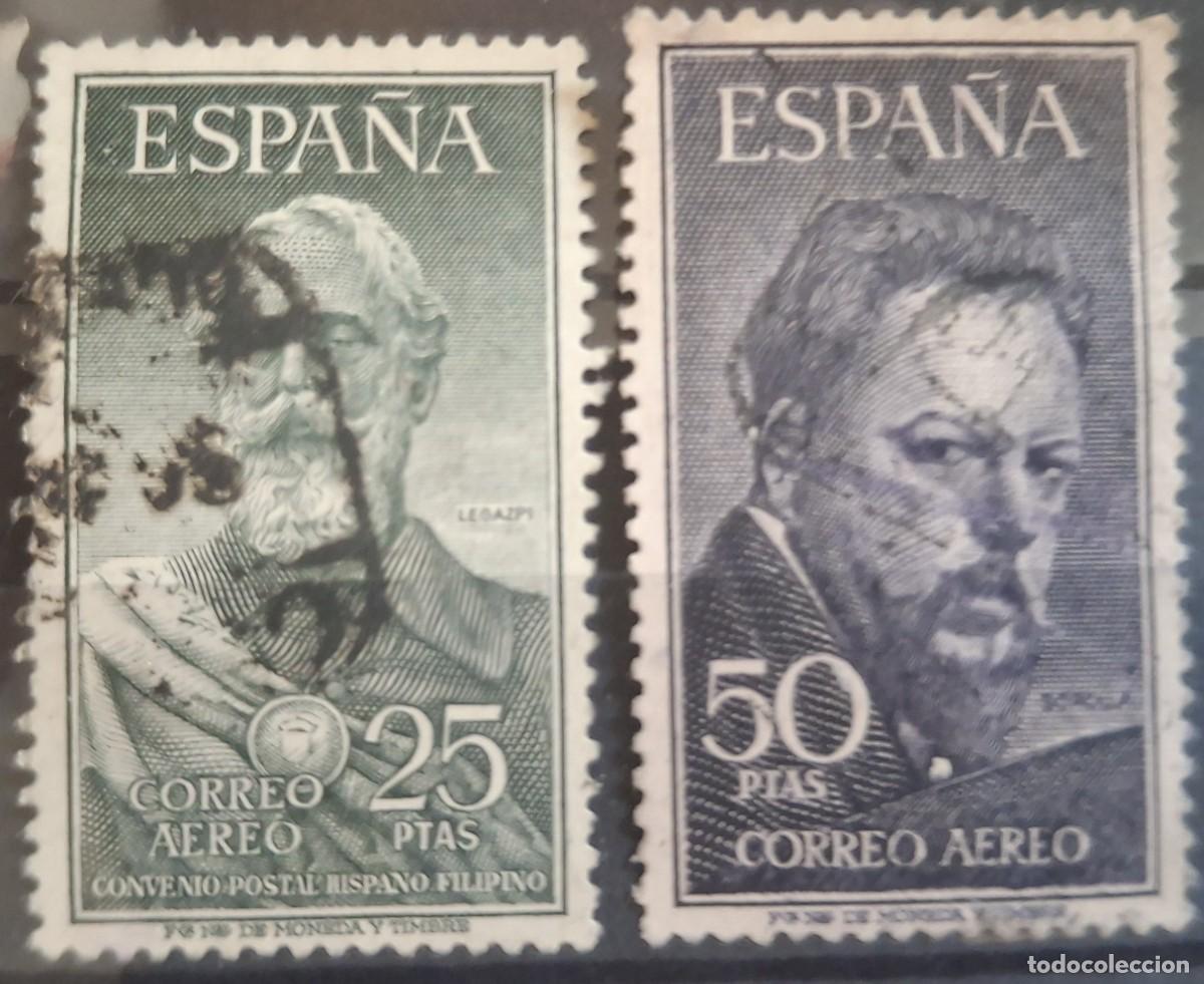 Sellos: Sellos Espa&ntilde;a a&ntilde;o 1953 edifil 1124&ordm;/1125&ordm; en usado