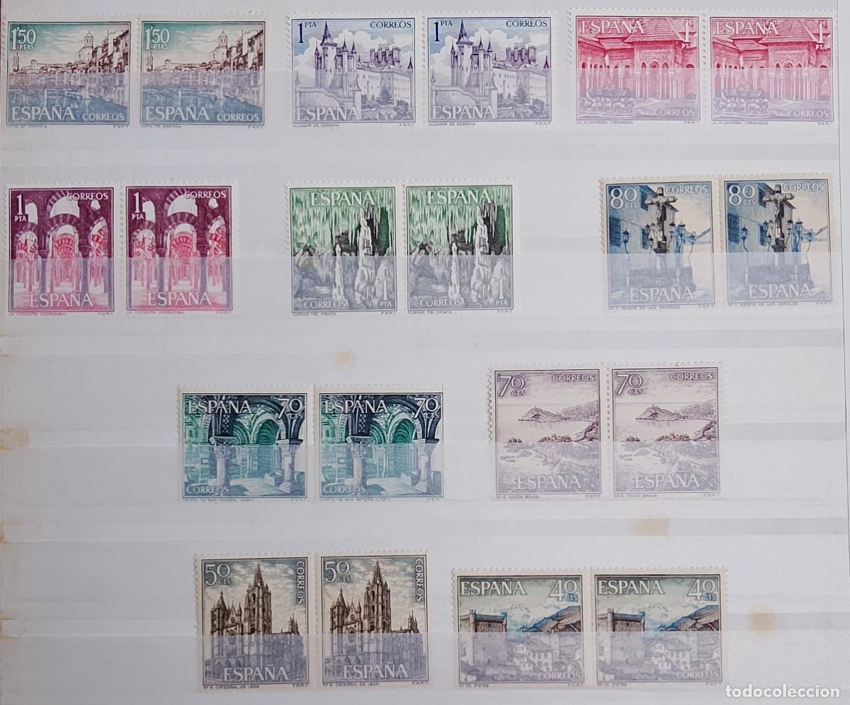 Sellos: Sellos en bloque de 2. Edifil 1541/50. Turismo. I Serie. A&ntilde;o 1964.