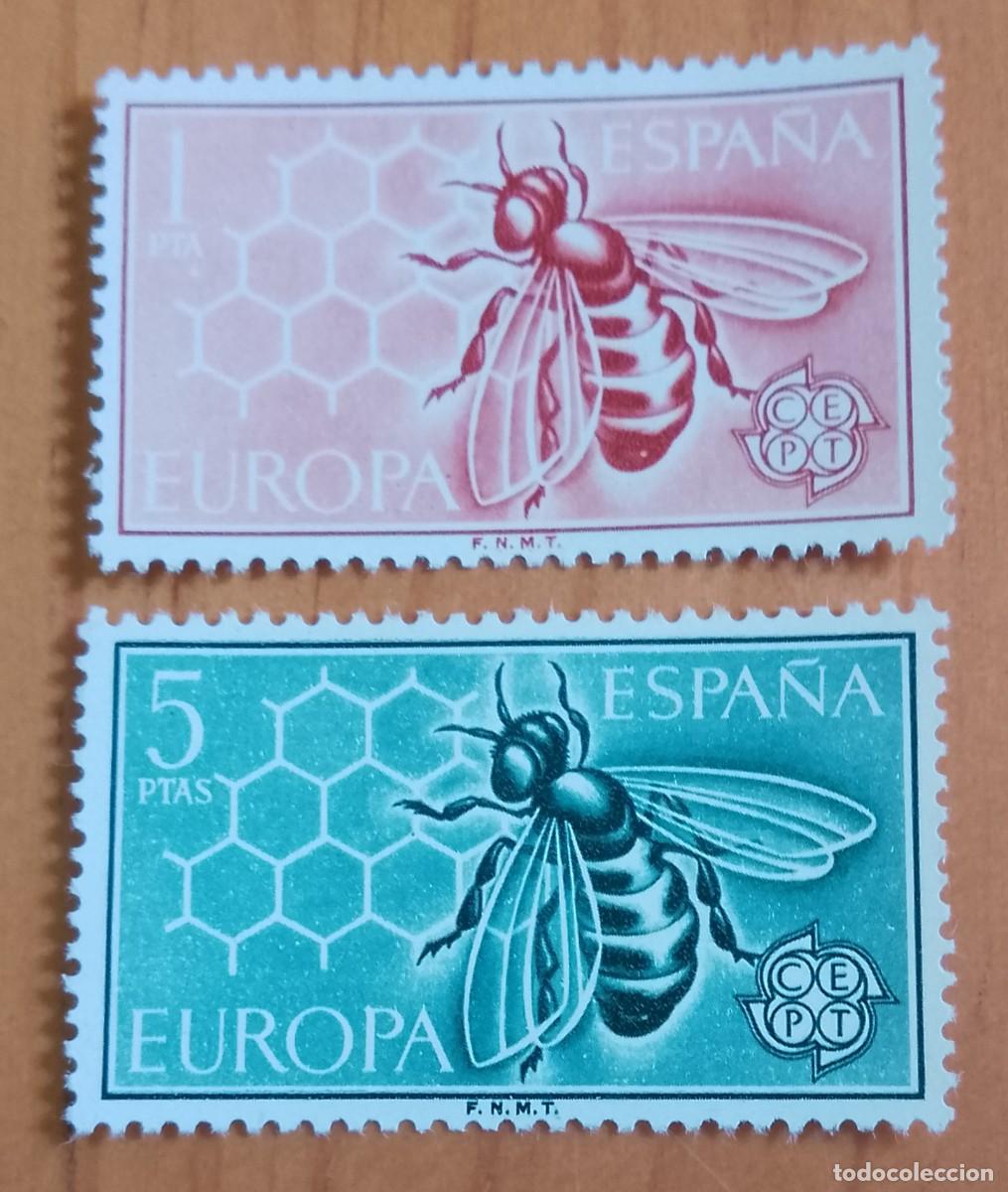 Sellos: SERIE - EDIFIL 1448 Y 1449 - A&Ntilde;O 1962 - EUROPA