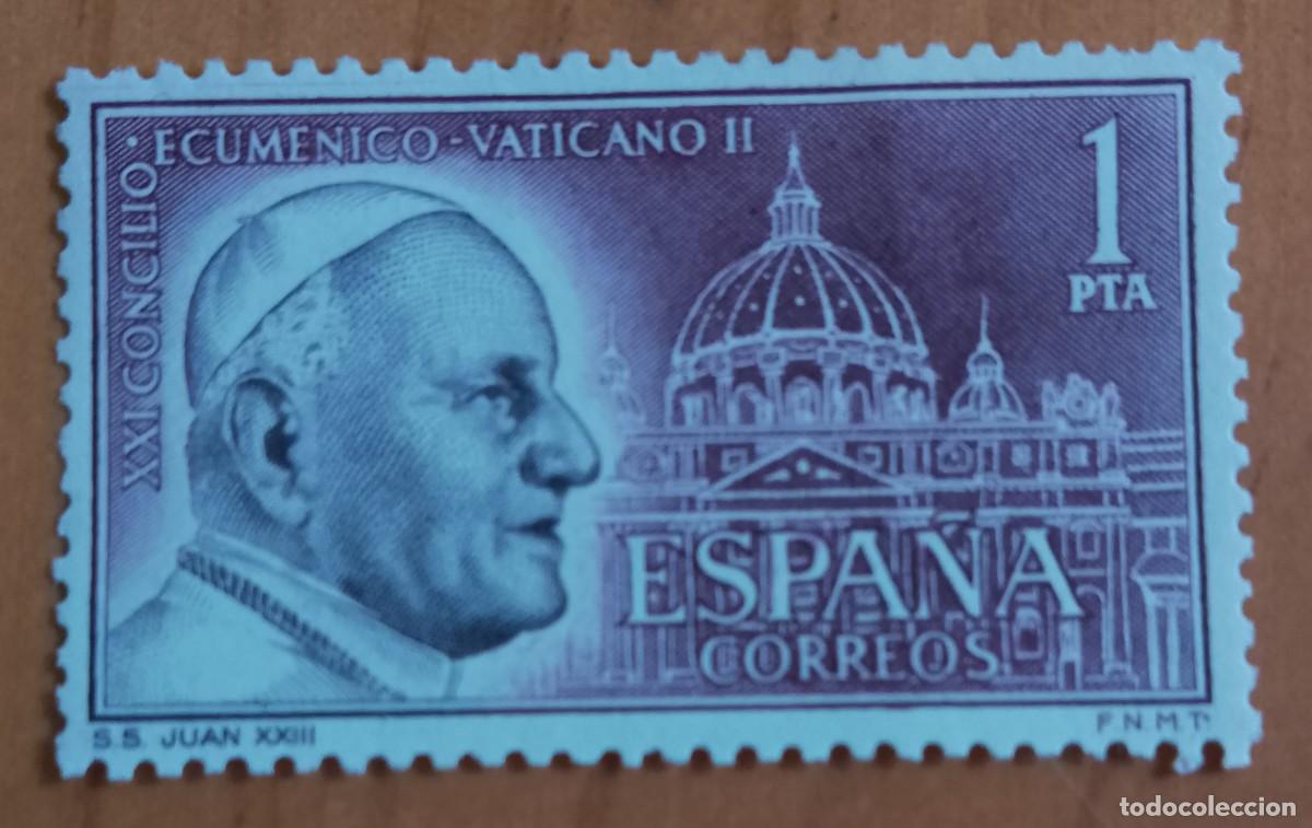 Sellos: SERIE - A&Ntilde;O 1962 - EDIFIL 1480 - CONCILIO ECUM&Eacute;NICO VATICANO II