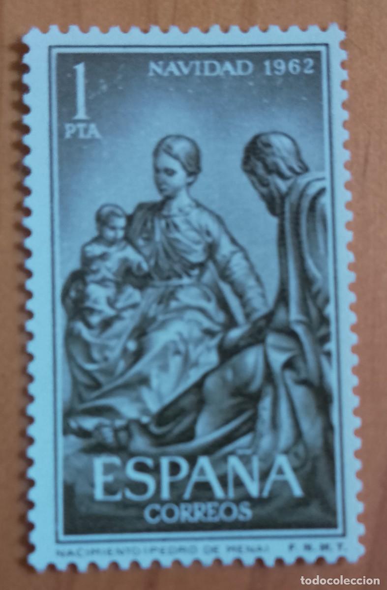 Sellos: SERIE - A&Ntilde;O 1962 - EDIFIL 1478 - NAVIDAD DE PEDRO DE MENA