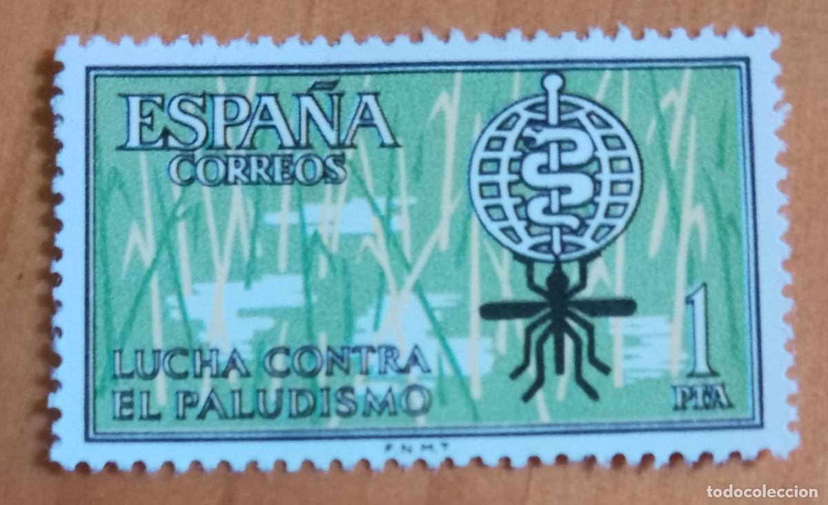 Sellos: SERIE - A&Ntilde;O 1962 - EDIFIL 1479 - LUCHA CONTRA EL PALUDISMO