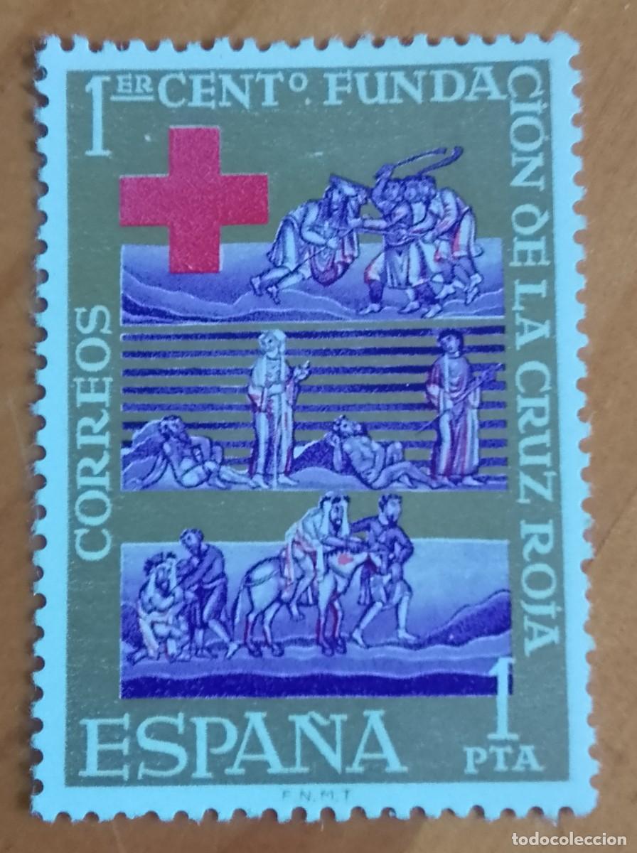 Sellos: SERIE, A&Ntilde;O 1963 - EDIFIL 1534 - CENTENARIO DE LA CRUZ ROJA INTERNACIONAL