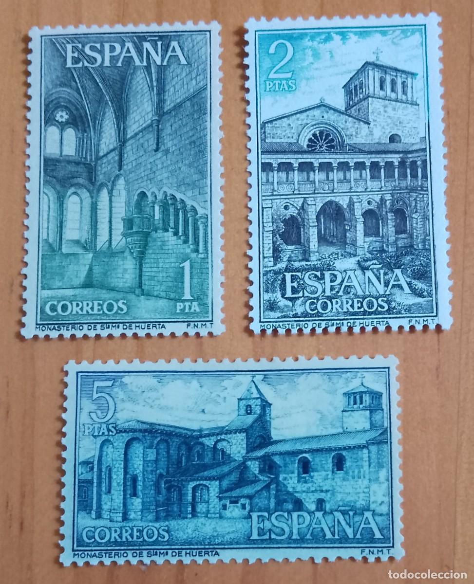 Sellos: SERIE, A&Ntilde;O 1964 - EDIFIL 1563, 1564 Y 1565- MINISTERIO DE SANTA MARIA DE HUERTA