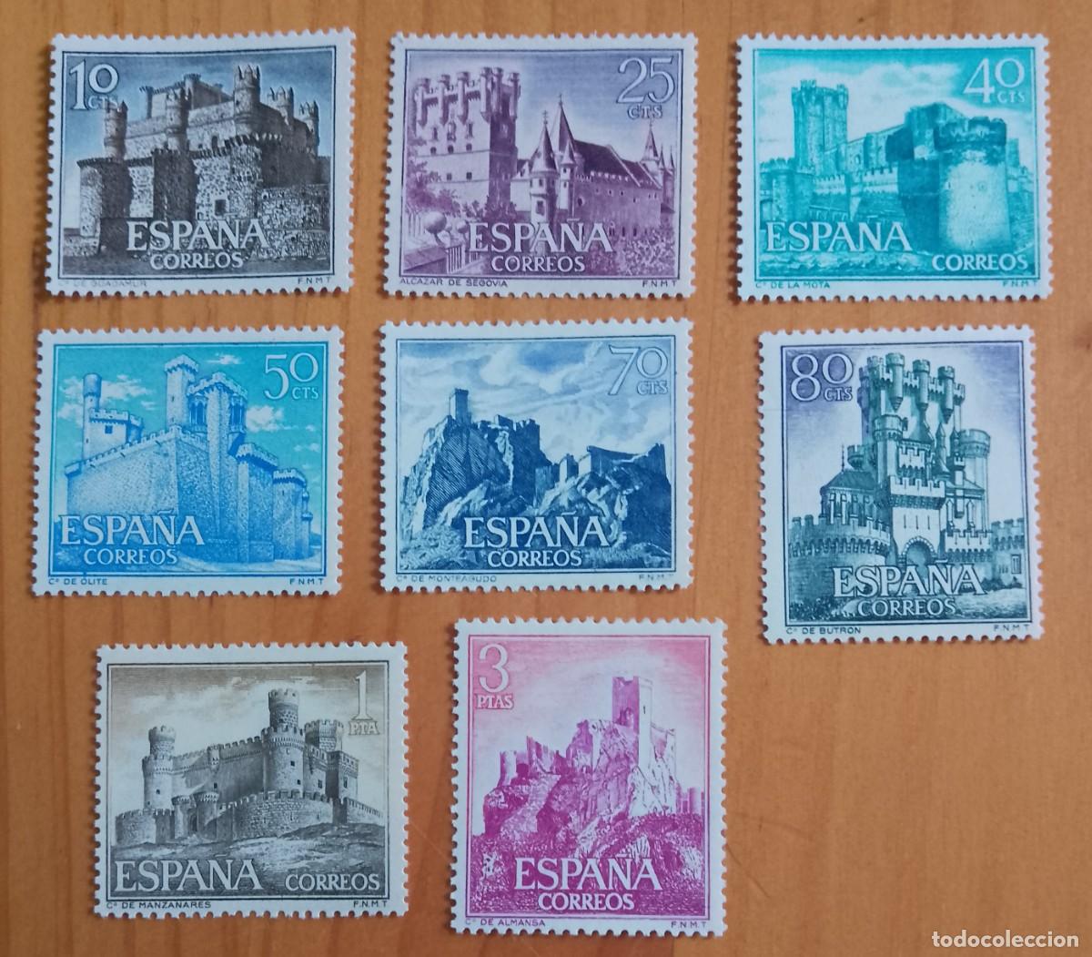Sellos: SERIE, A&Ntilde;O 1966 - EDIFIL 1738 A 1745 - CASTILLOS DE ESPA&Ntilde;A