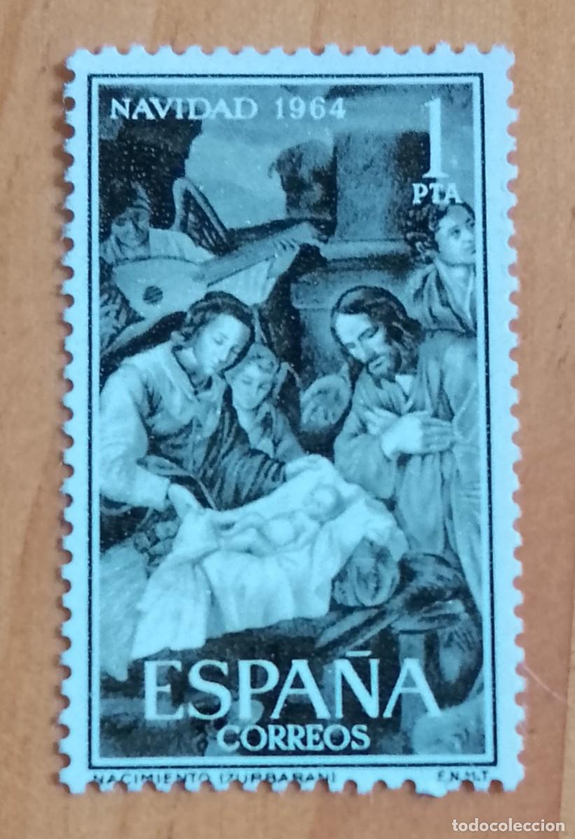Sellos: SERIE, A&Ntilde;O 1964 - EDIFIL 1630 - NAVIDAD - Foto 1