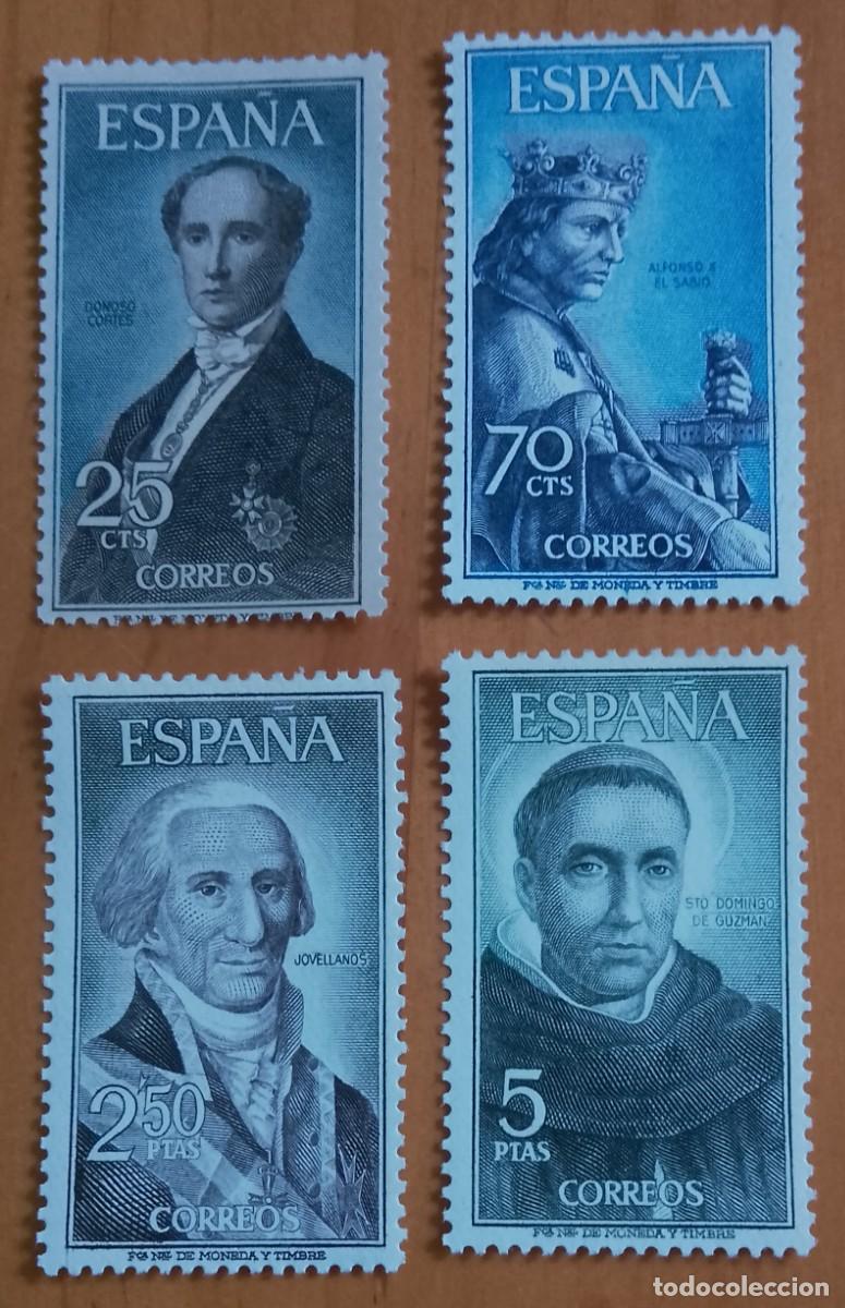 Sellos: SERIE, A&Ntilde;O 1965 - EDIFIL 1653 A 1656 - PERSONAJES ESPA&Ntilde;OLES