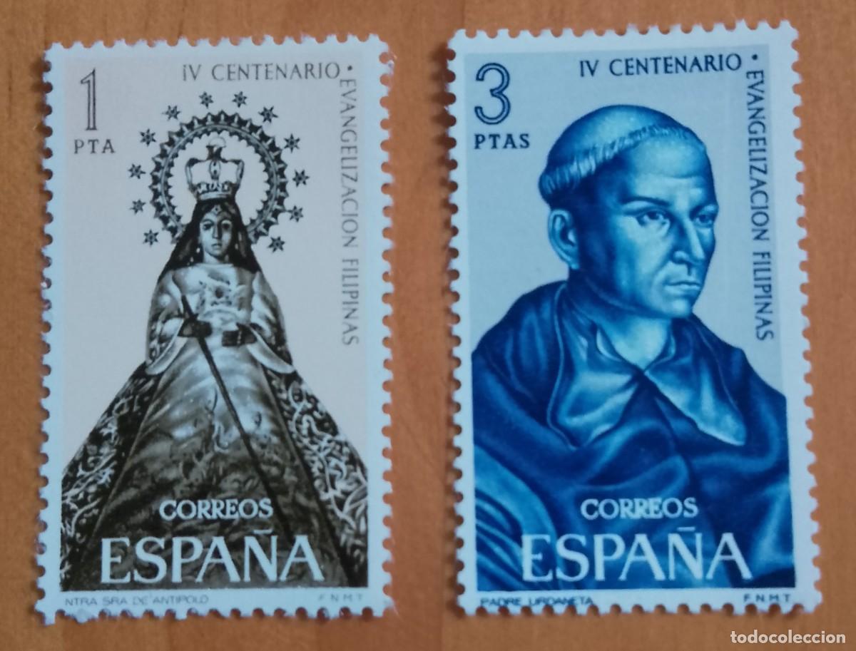 Sellos: SERIE, A&Ntilde;O 1965 - EDIFIL 1693 Y 1694 - IV CENTENARIO DE LA EVANGELIZACI&Oacute;N DE FILIPINAS