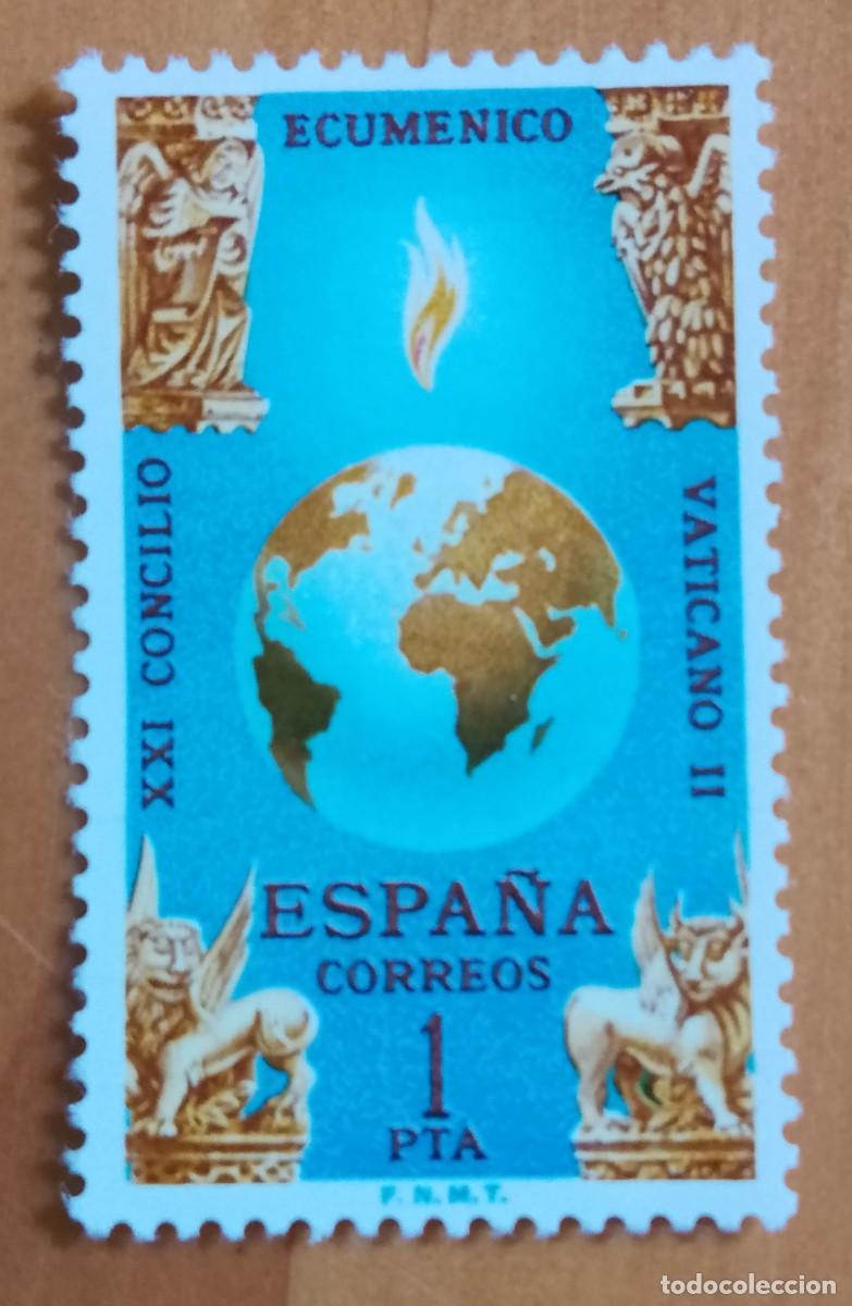 Sellos: SERIE, A&Ntilde;O 1965 - EDIFIL 1695 - CLAUSURA DEL CONCILIO ECUM&Eacute;NICO VATICANO II