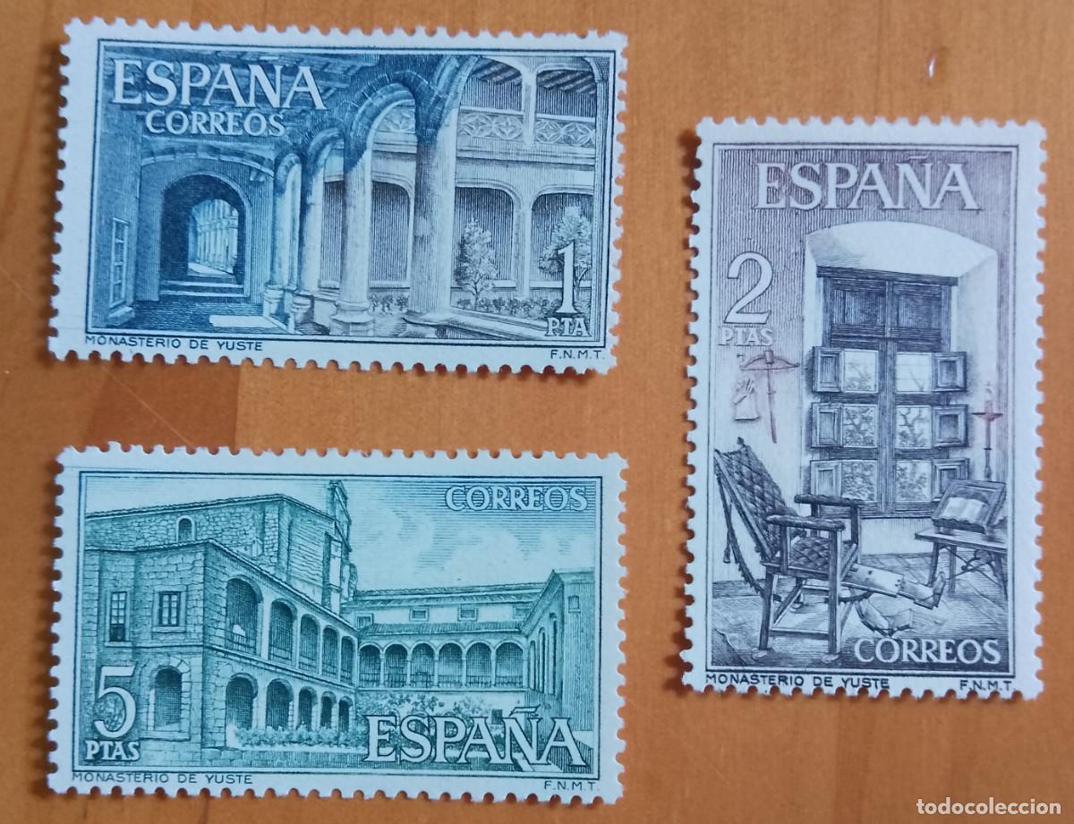 Sellos: SERIE, A&Ntilde;O 1965 - EDIFIL 1686 A 1688 - MONASTERIO DE YUSTE