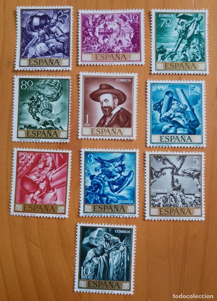 Sellos: SERIE, A&Ntilde;O 1966 - EDIFIL 1710 A 1719 - PINTURA: JOSE MARIA SERT