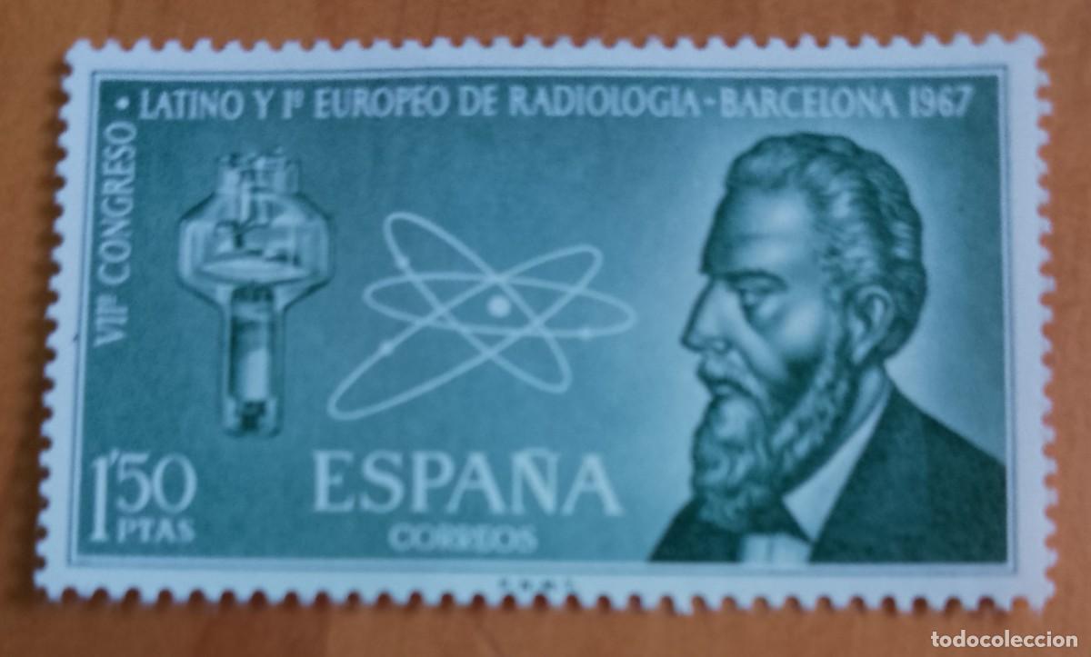 Sellos: SERIE, A&Ntilde;O 1967 - EDIFIL 1790 - CONGRESO DE RADIOLOGIA EN BARCELONA