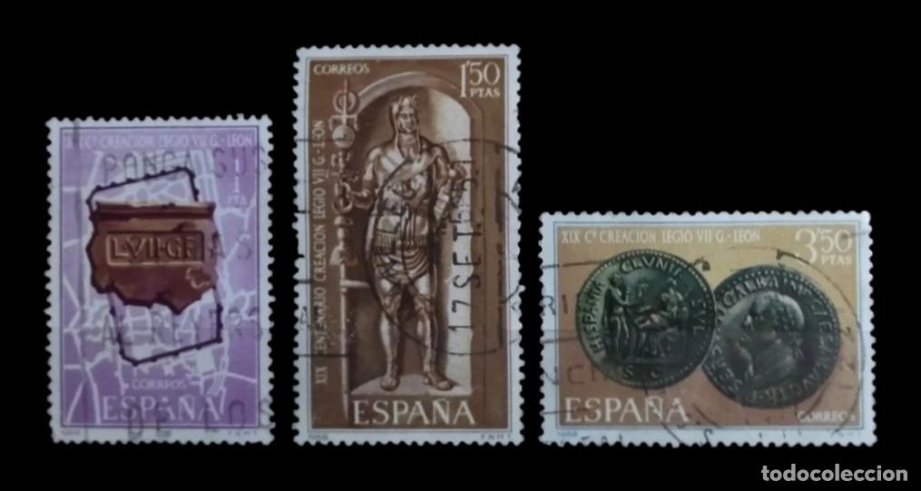 Sellos: Espa&ntilde;a 1968 XIX Centenario de la Legio VII. SERIE COMPLETA USADA..