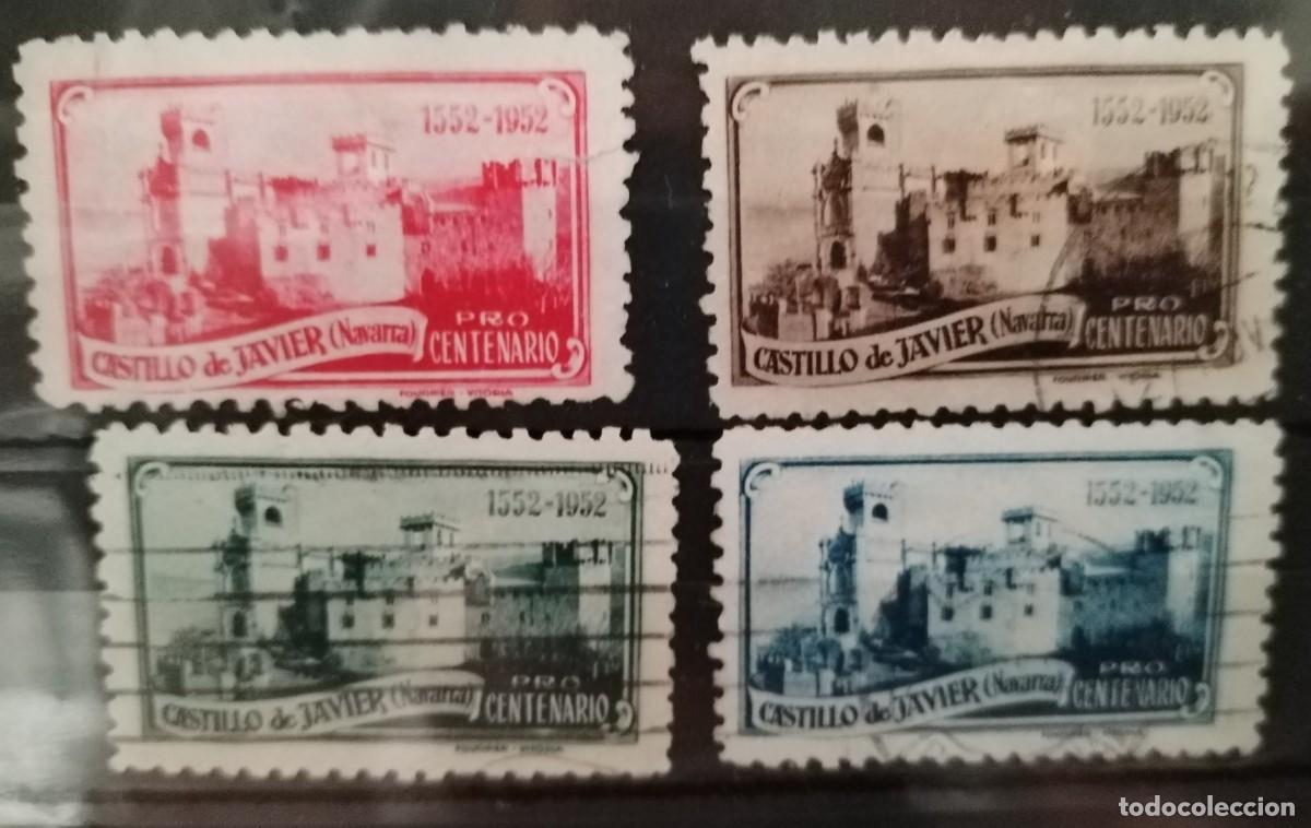 Sellos: Vi&ntilde;etas Castillo de Javier - Xabier - Navarra. Pro Centenario