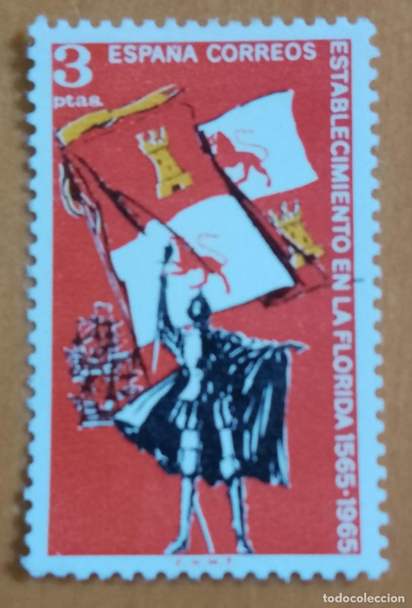 Sellos: SERIE, A&Ntilde;O 1965 - EDIFIL 1674- IV CENTENARIO DE LA FUNDACI&Oacute;N DE SAN AGUSTIN, FLORIDA.
