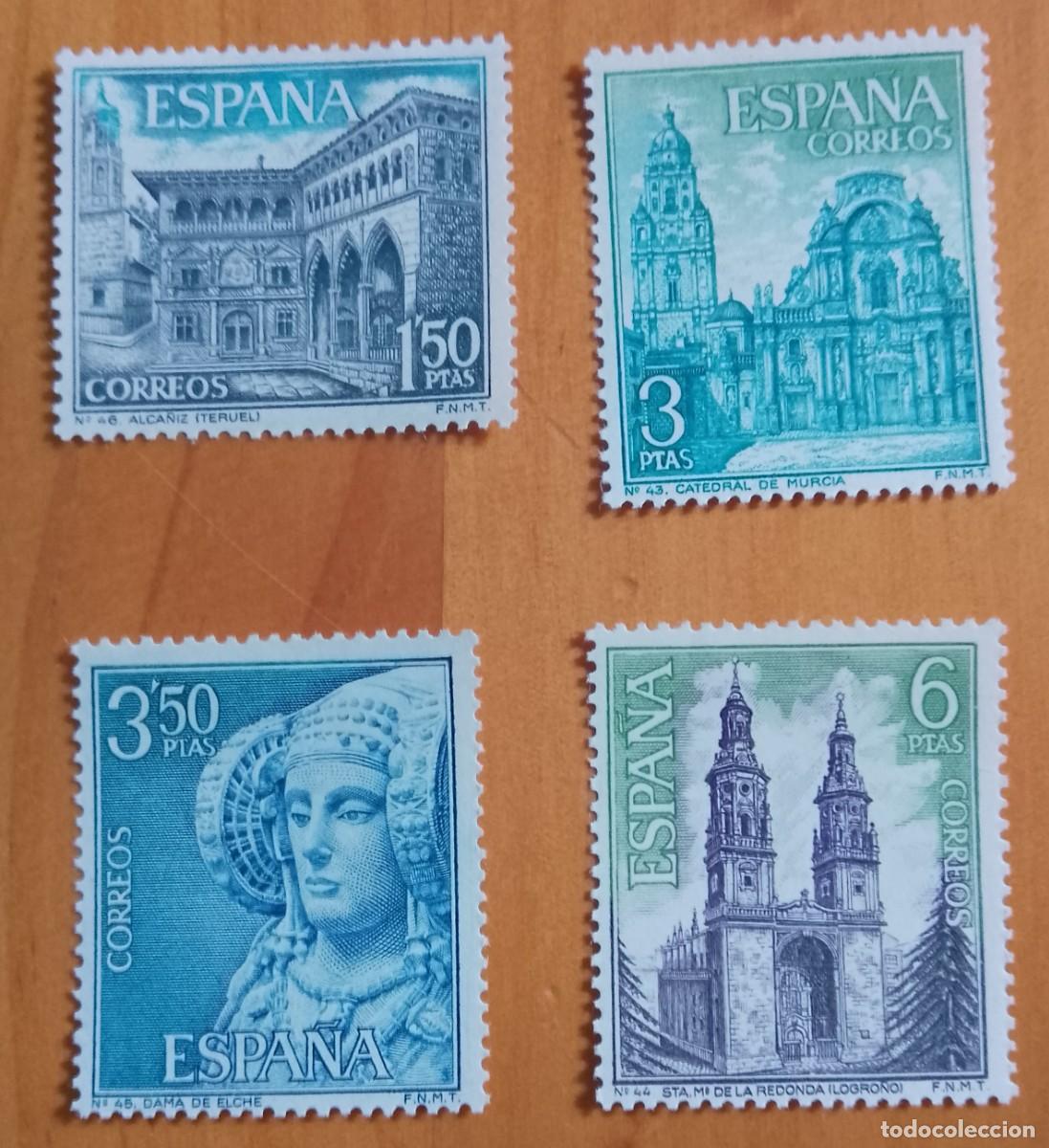 Sellos: SERIE - A&Ntilde;O 1969 - EDIFIL 1935 A 1938 - PAISAJES Y MONUMENTOS.