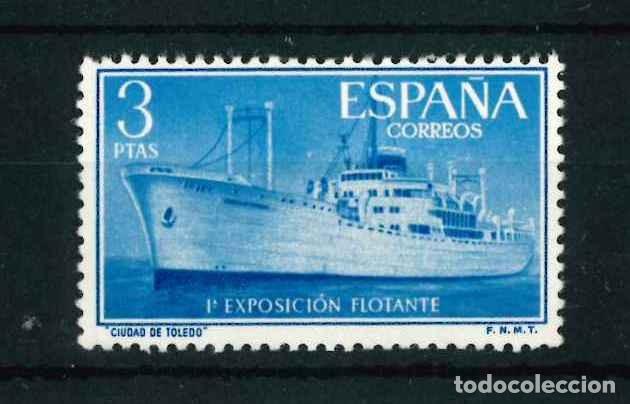 Sellos: Espa&ntilde;a 1956. Buque Ciudad de Toledo. Edifil 1191
