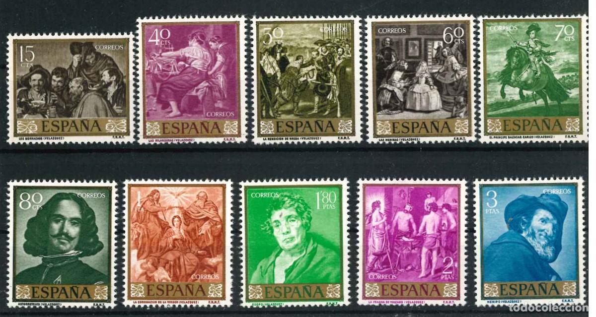 Sellos: Espa&ntilde;a 1959. Vel&aacute;zquez. Edifil 1238/47** MNH R35.2