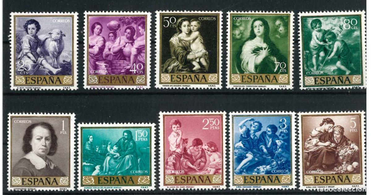 Stamps: Espa&ntilde;a 1960. Murillo. Edifil 1270/79** MNH R36.3