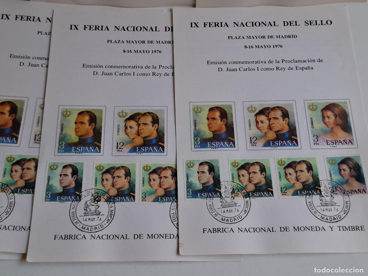 Sellos: 1976 ESPA&Ntilde;A 10 HOJAS CON SELLOS STAMP - Foto 2