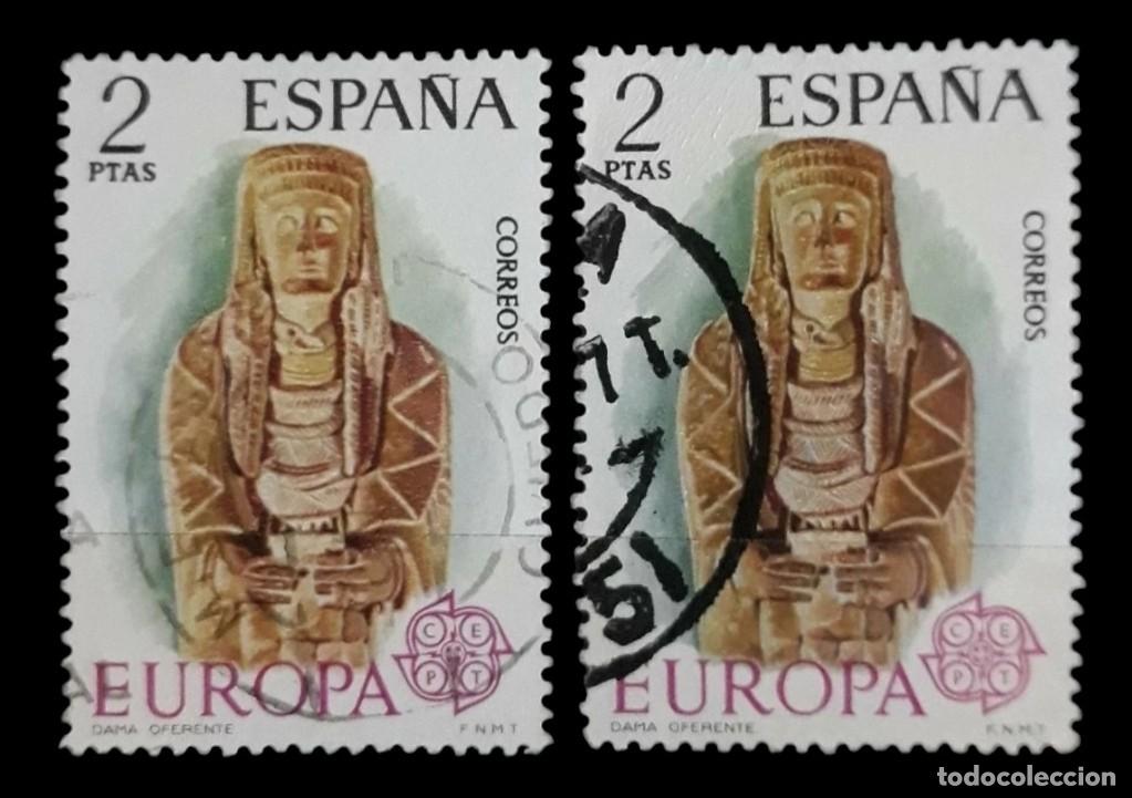 Sellos: ESPA&Ntilde;A 1974. Variedad de color. Europa-CEPT. USADOS..