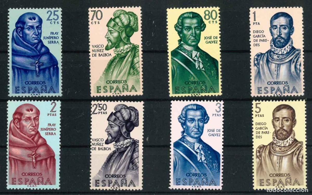 Sellos: Espa&ntilde;a 1963. Forjadores de Am&eacute;rica, Edifil 1526/3361** MNH R53