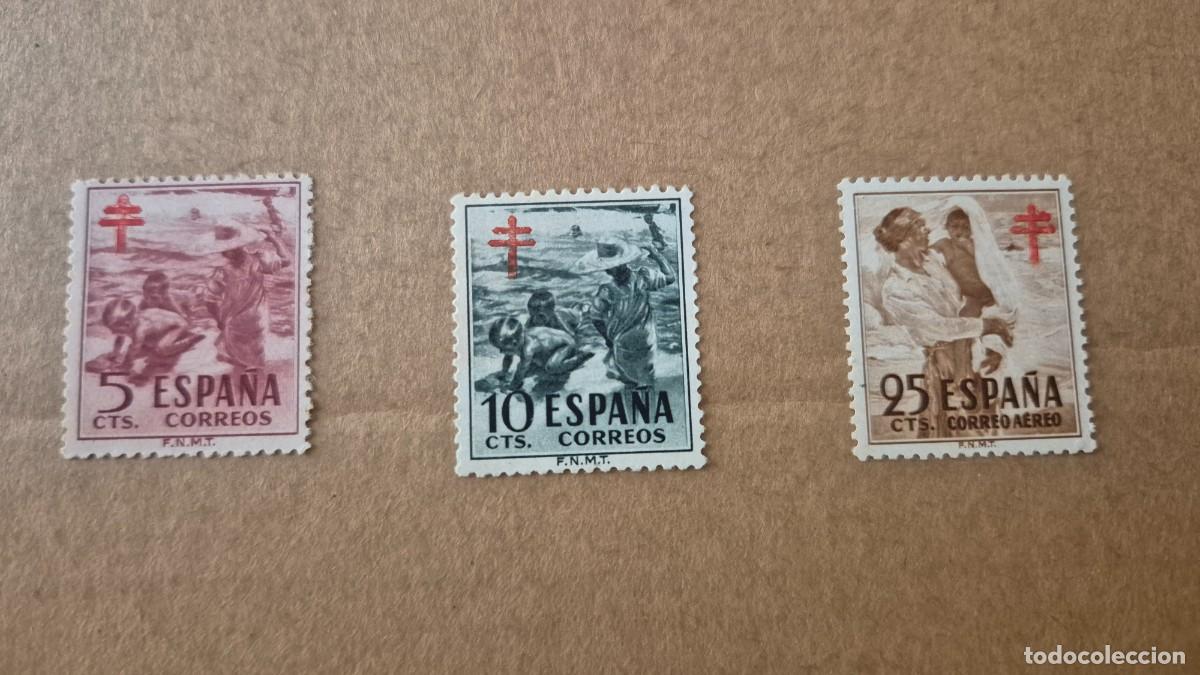 Sellos: LOTE SELLOS ESPA&Ntilde;A 1951 PRO TUBERCULOSOS