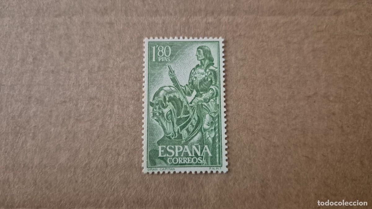 Sellos: LOTE SELLOS ESPA&Ntilde;A 1958 GONZALO FERNANDEZ DE CORDOBA