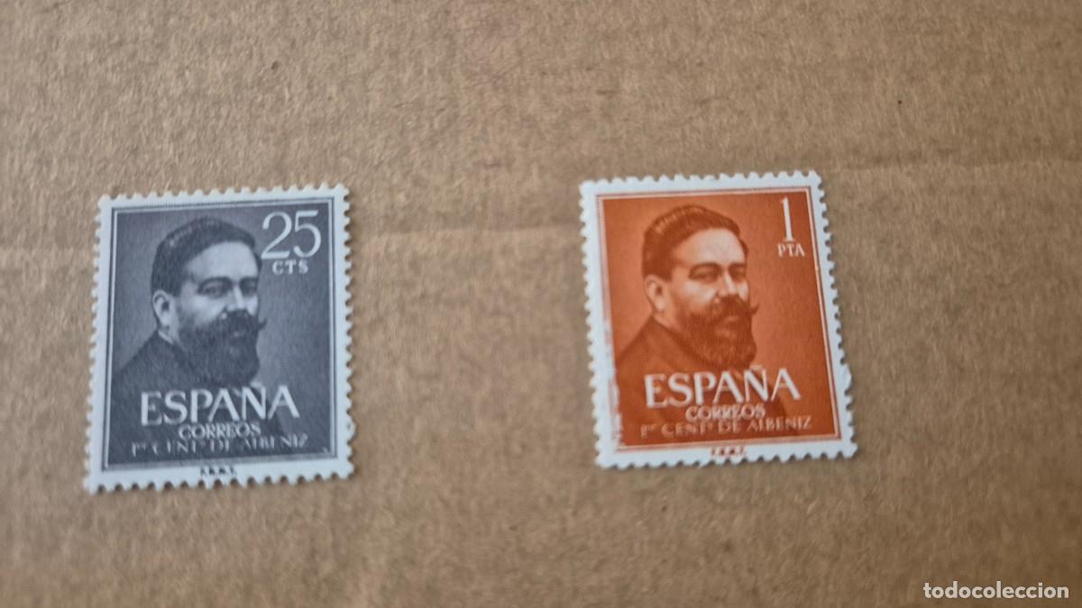 Sellos: LOTE SELLOS ESPA&Ntilde;A 1960 ISAAC ALBENIZ