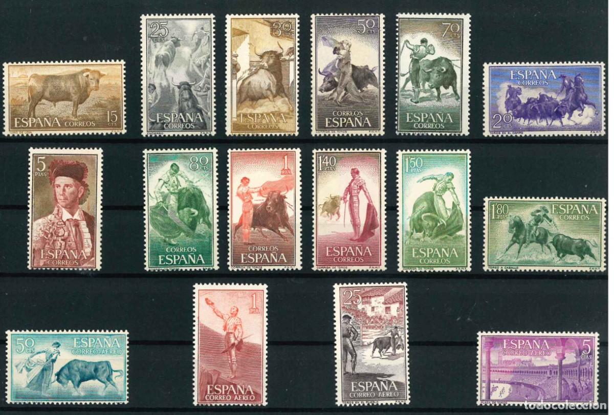 Sellos: Espa&ntilde;a 1960. Tauromaquia Edifil 1254/69** MNH R58.2