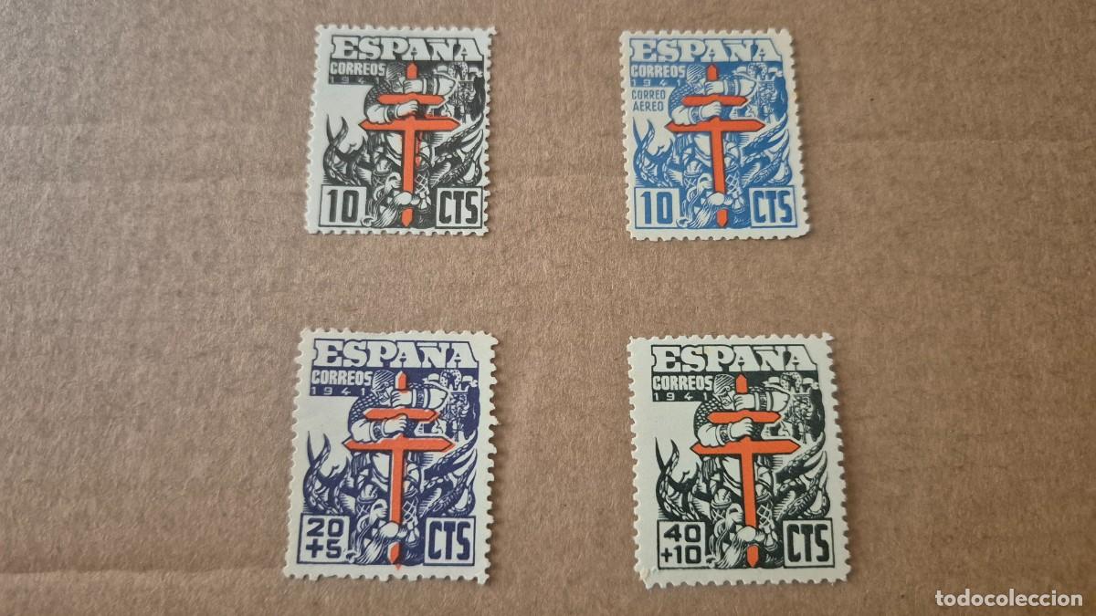 Sellos: LOTE SELLOS ESPA&Ntilde;A 1941 PRO TUBERCULOSOS