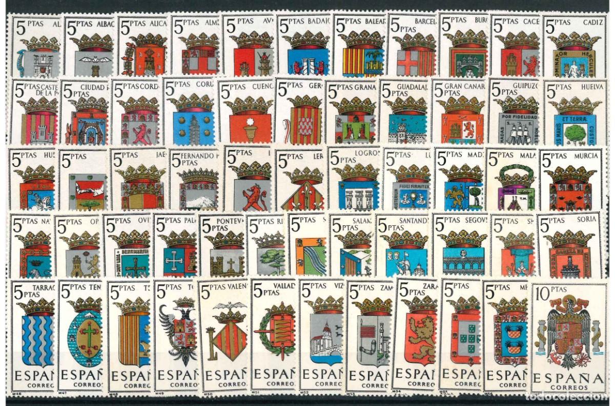 Sellos: Espa&ntilde;a 1962/1966. Juego completo de Escudos** MNH R61.2