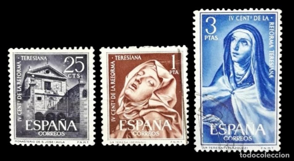Sellos: ESPA&Ntilde;A 1962 Reforma Teresiana. SERIE COMPLETA. USADO.