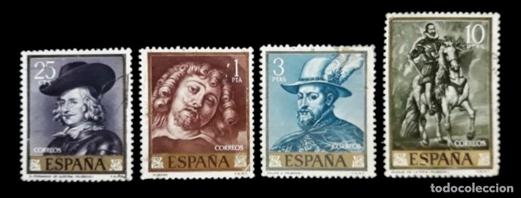 Sellos: ESPA&Ntilde;A 1962 Pedro Pablo Rubens. SERIE COMPLETA. USADO.