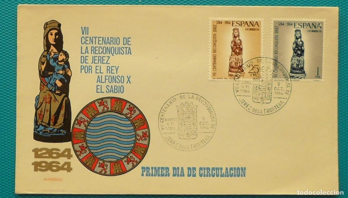 Sellos: 1964-ESPA&Ntilde;A-SPD-VER FOTO-N&ordm;1615/6-VII CENTENARIO DE LA RECONQUISTA DE JEREZ