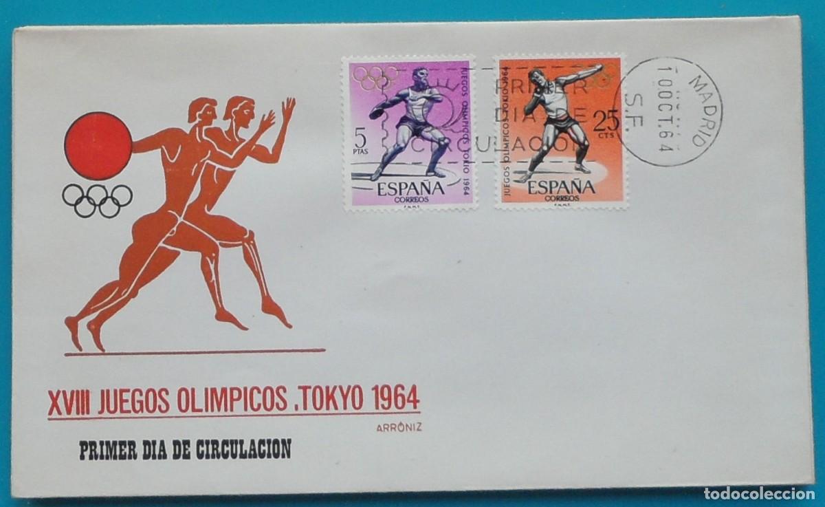 Sellos: 1964-ESPA&Ntilde;A-SPD-VER FOTO-N&ordm;1617/21-JUEGOS OLIMPICOS DE INNSBRUCK Y TOKYO