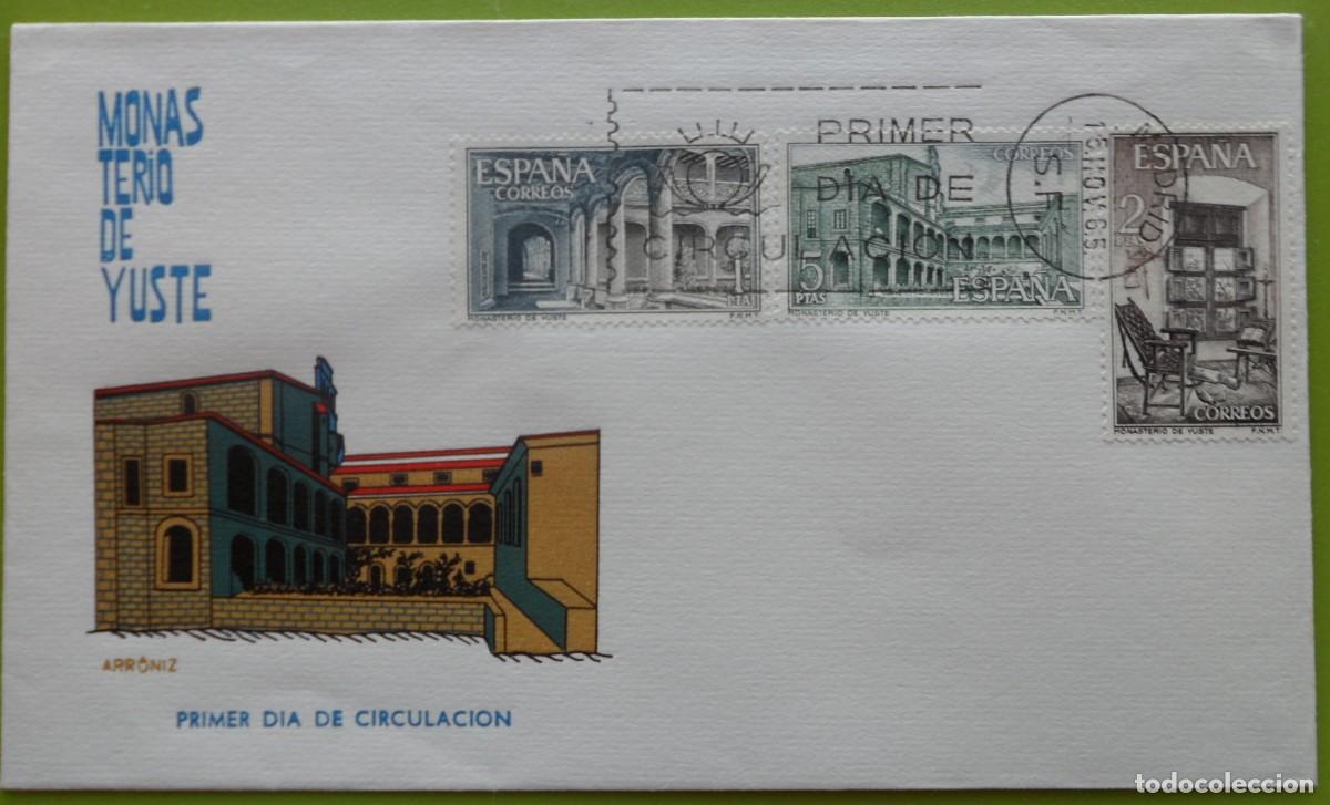 Sellos: 1965-ESPA&Ntilde;A-SPD-VER FOTO-N&ordm;1686/8-MONASTERIO DE YUSTE