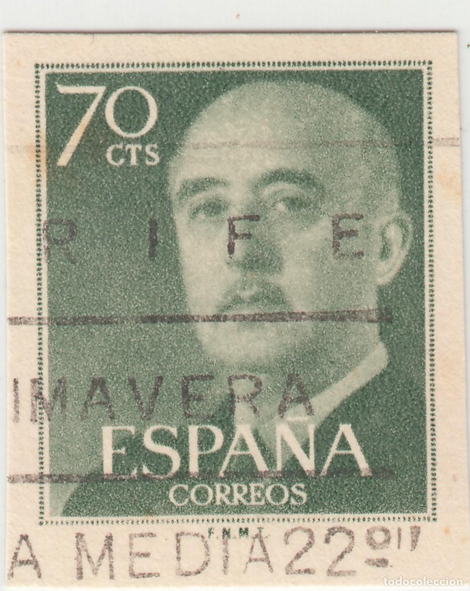 Sellos: SELLO 70 CTS RECORTE DE ENTERO POSTAL. ESTADO ESPA&Ntilde;OL